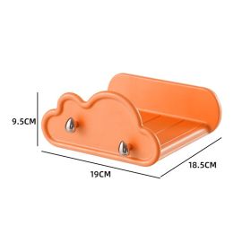 Household Wardrobe Key Hook Display Rack (Color: Orange)