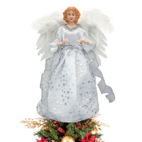 Angel Doll Tree-top Star Light-emitting Christmas Tree Decorations (Option: Silver XINGX Angel)