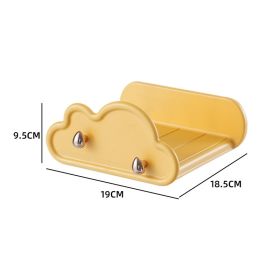 Household Wardrobe Key Hook Display Rack (Color: Yellow)