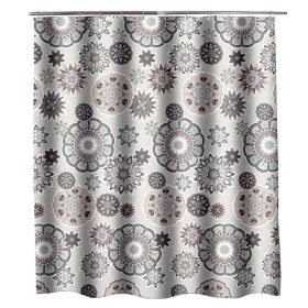 Simple Home Printed Thickening Waterproof Shower Curtain (Option: 120x200cm)